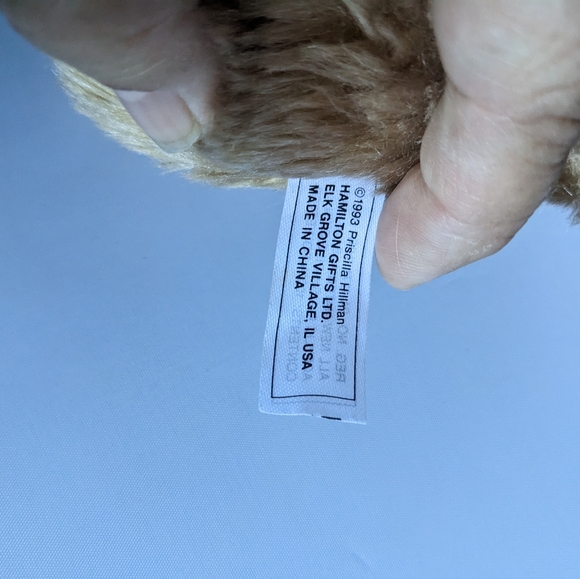 Vintage Priscilla Hillman teddy bear 1993 plush - Picture 4 of 10